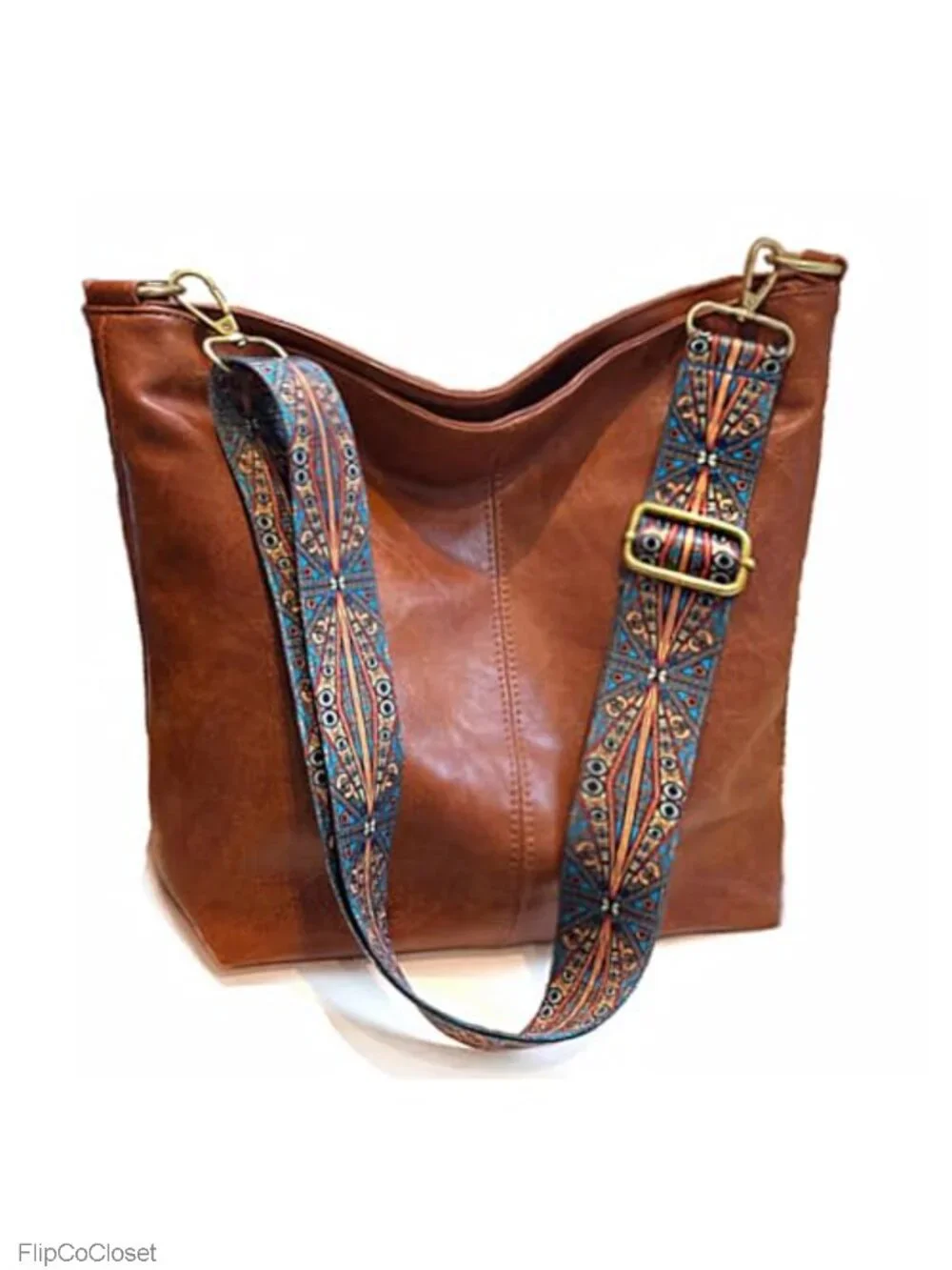 Vegan Leather Hobo Bag Crossbody Shoulder Purse